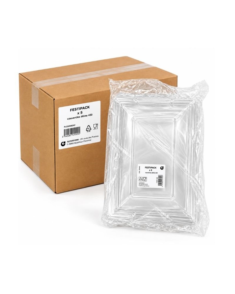 Couvercle pour plateaux plc en carton de 25