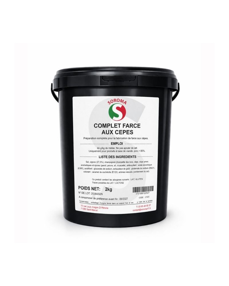 Complet pour farce aux cèpes 2 kg