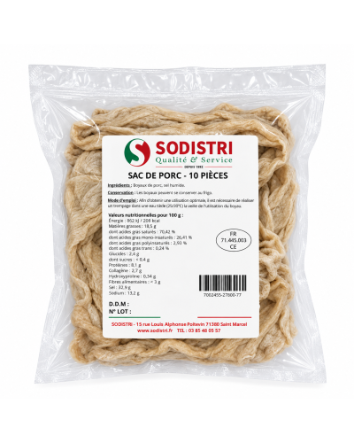 Sac de porc étroit 10 pcs