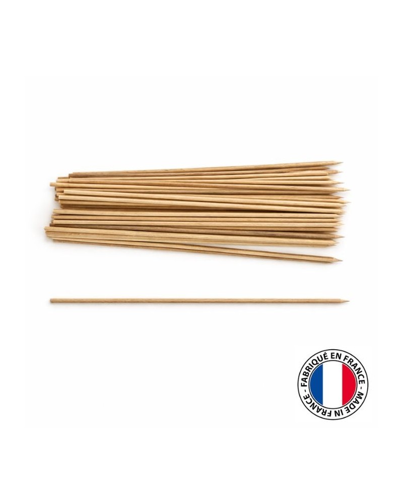 brochettes en bois 25 cm