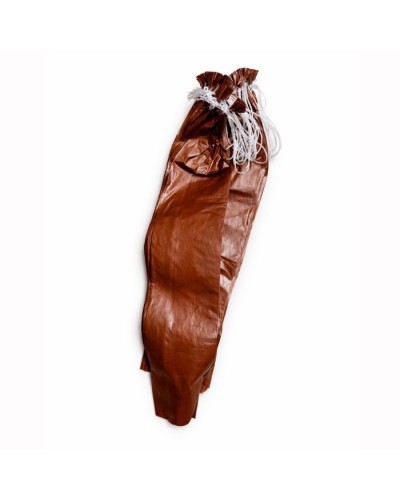 boyaux artificiels marron pour saucisson a l'ail 25 boyaux