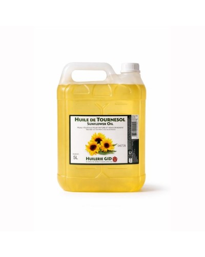 Huile de tournesol bidon de 5 litres