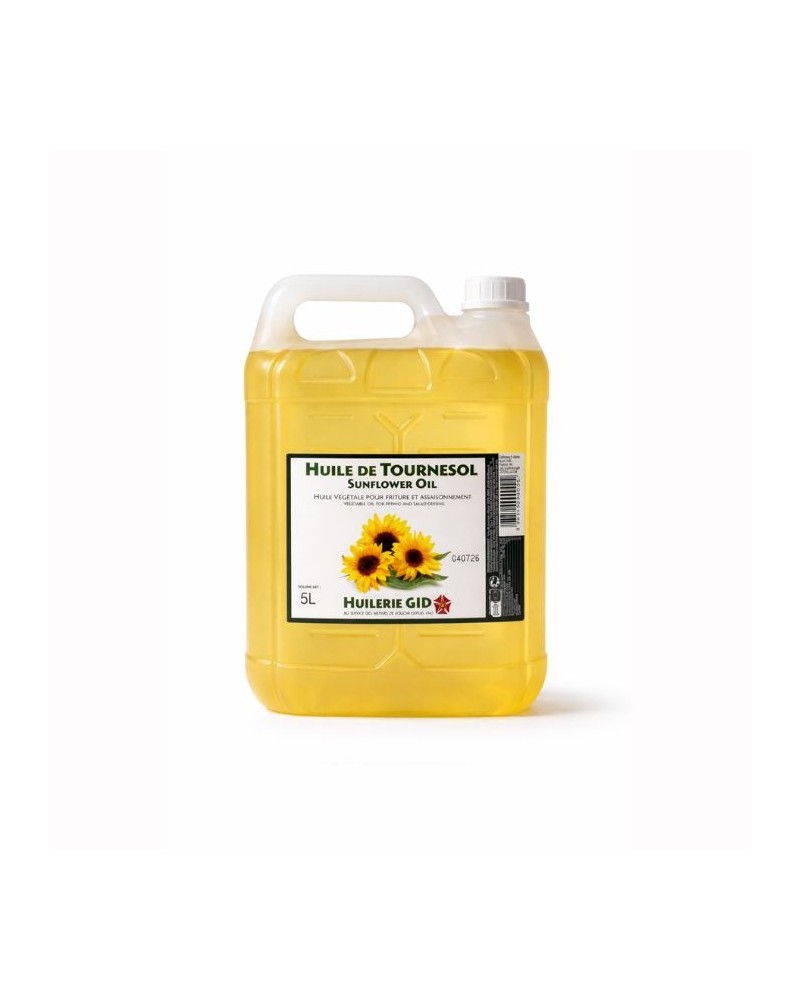 Huile de tournesol bidon de 5 litres