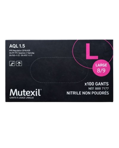 gant en nitrile noir en taille L