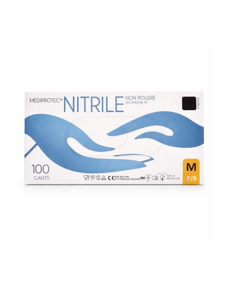 Gant en nitrile noir en taille M