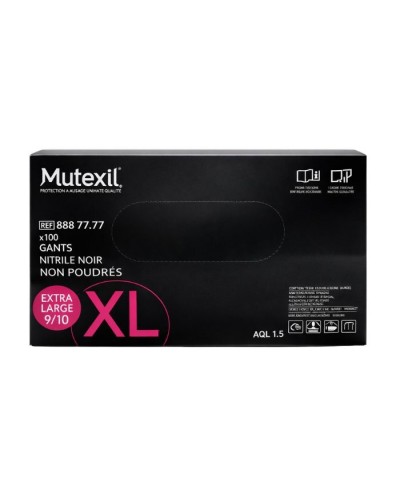 Gant en nitrile noir en taille XL