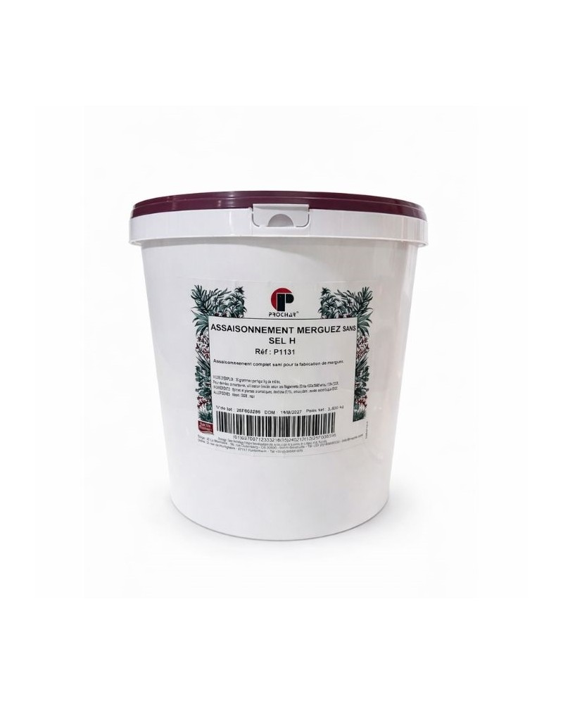 Assaisonnement merguez sans sel 3.5 kg