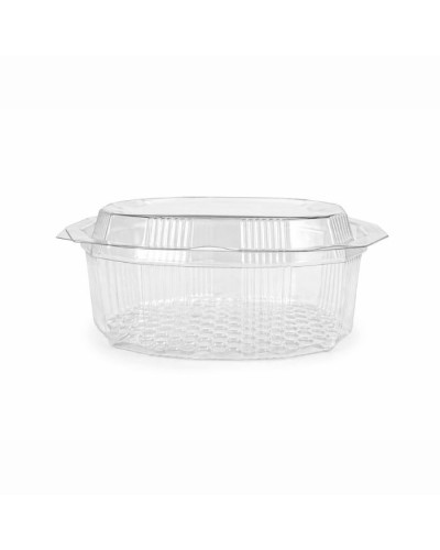 Barquette en plastique cristal refermable 500 g