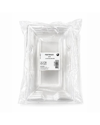 Couvercle plateau transparent rectangulaire 280
