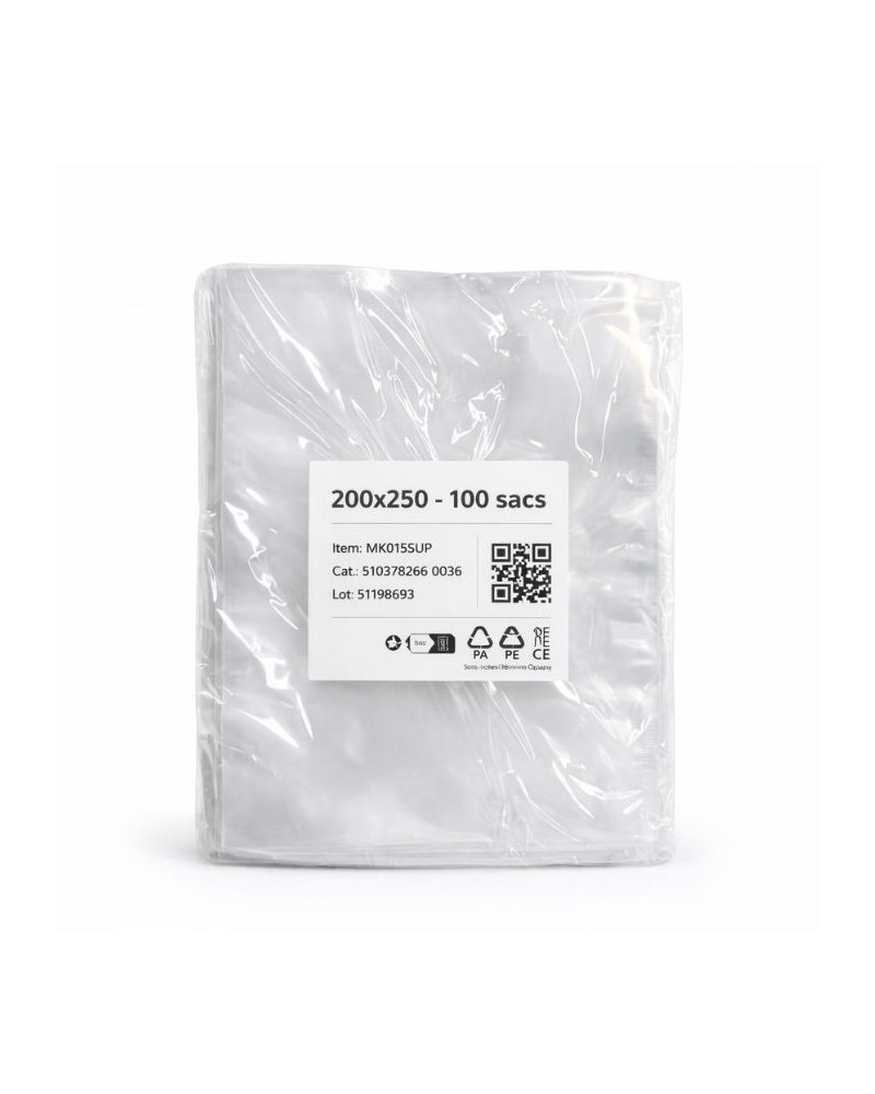 Sac sous vide lisse 200x250
