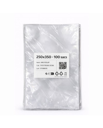 Sac sous vide lisse 250x350
